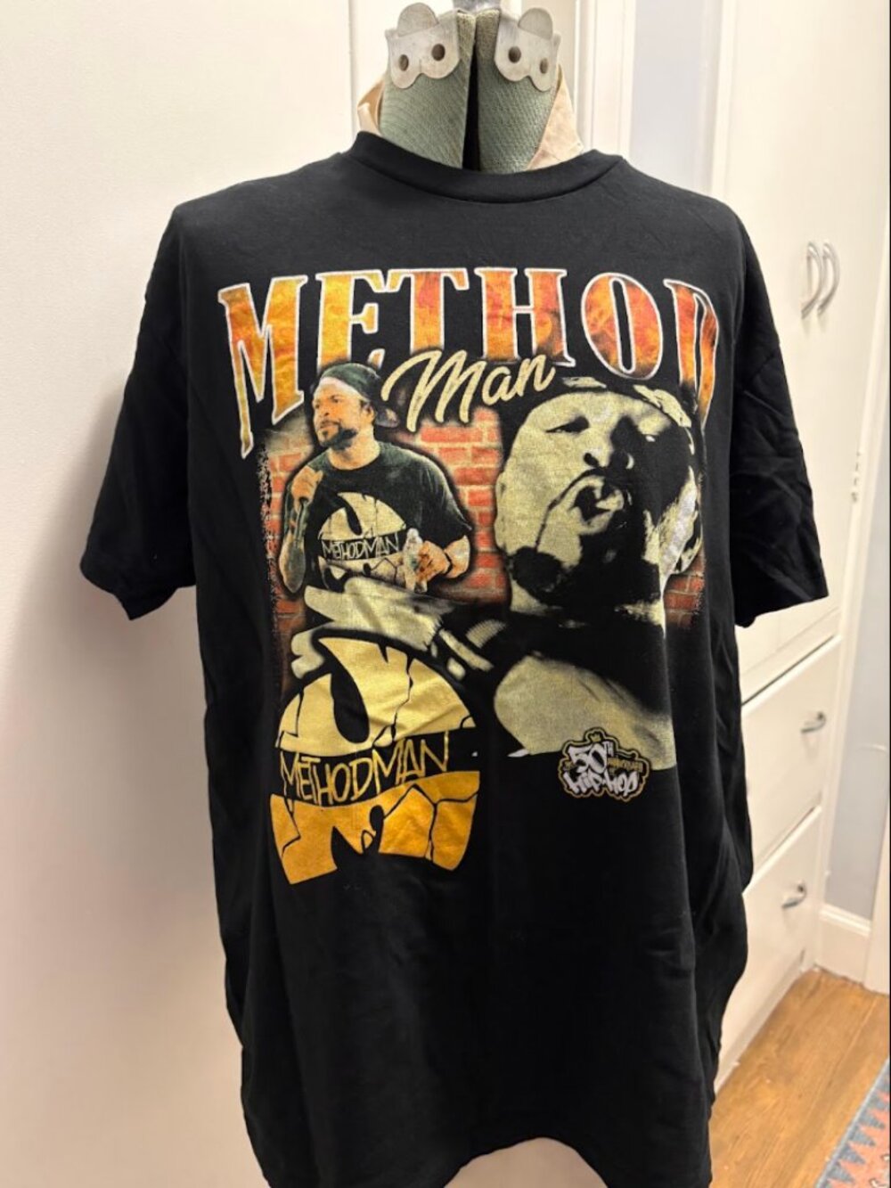 Method Man 50th Anniversary Of Hip Hop Wu-Tang Graphic T-Shirt L